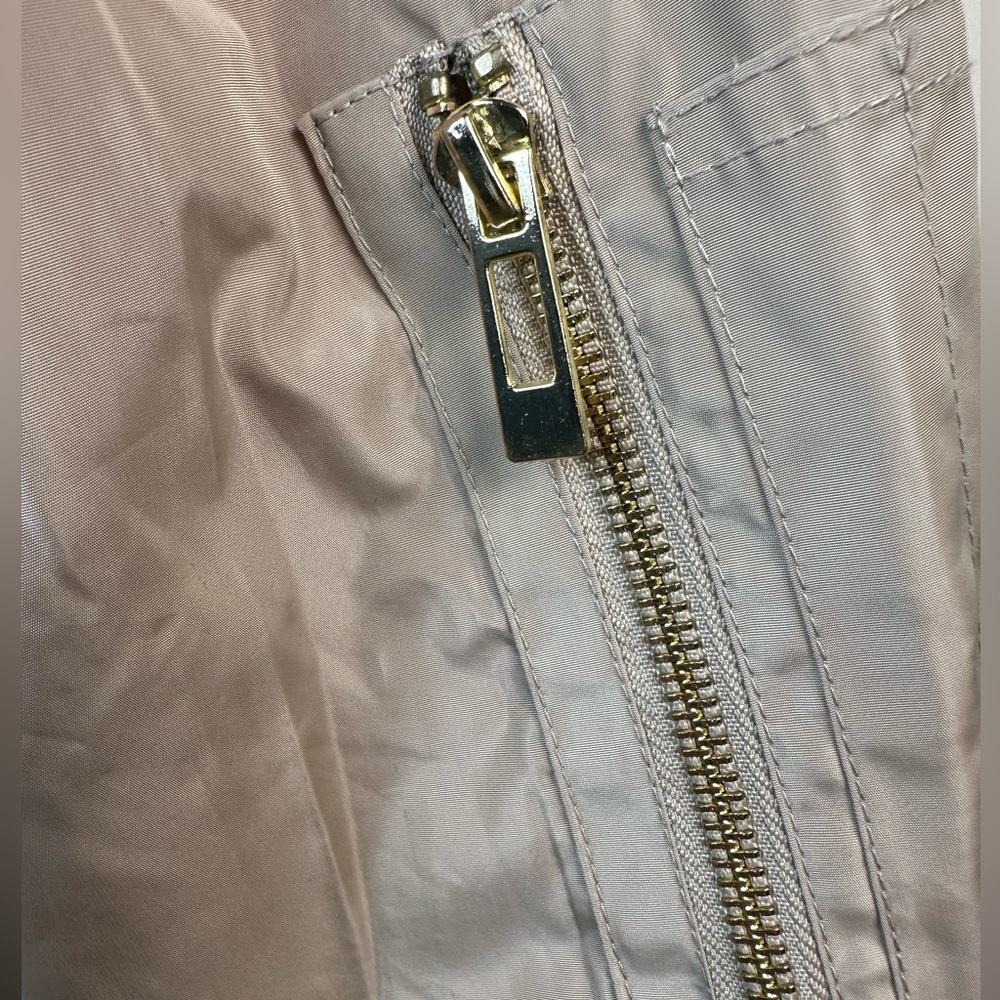 CALI LOVE USA/TAN BLACK BOMBER JACKET FULL ZIP UP - Picture 10 of 14